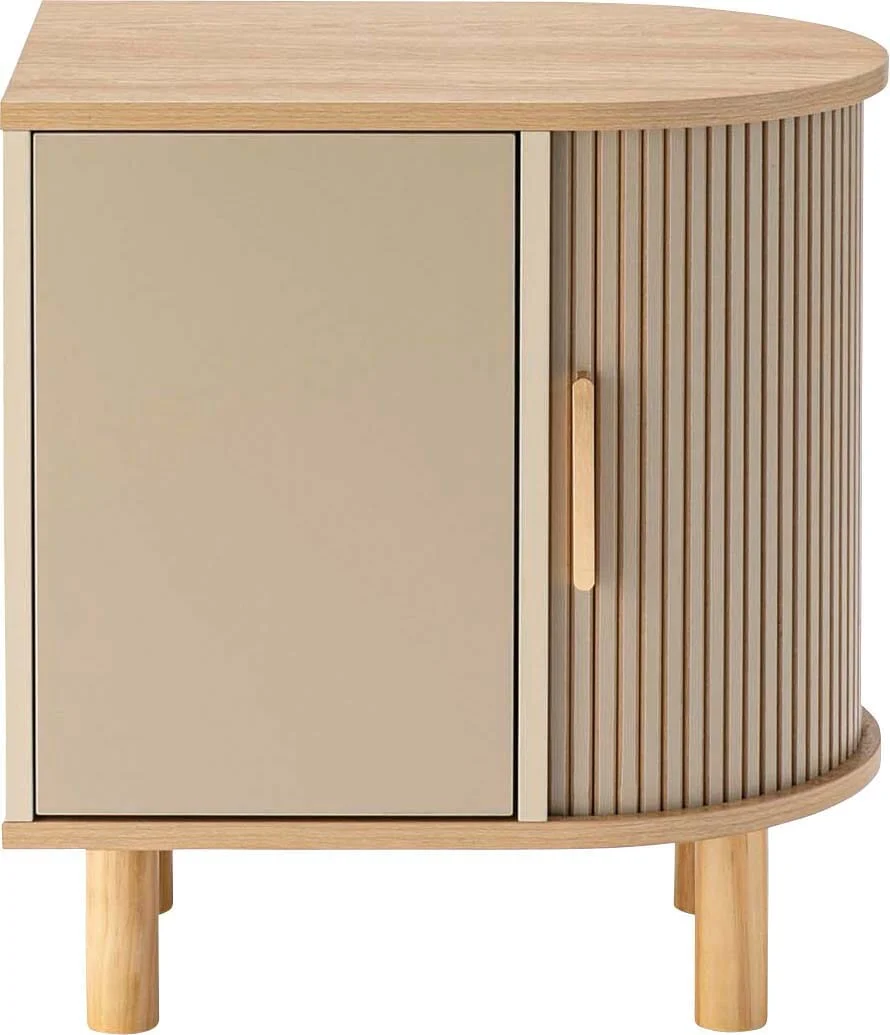 Beige Side Storage Cabinet