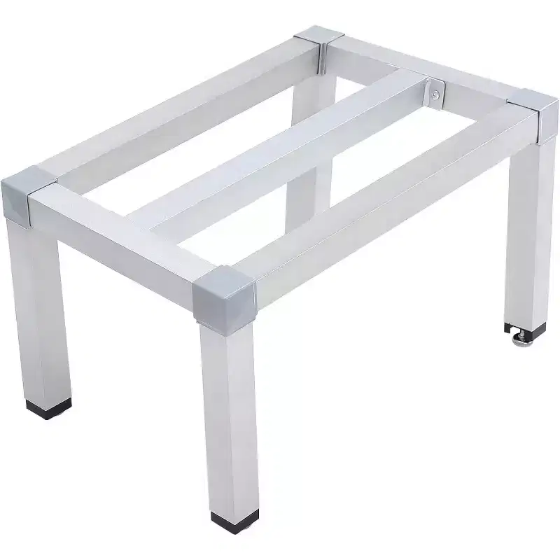 Aluminum Dunnage Rack Weight Capacity Off-Floor Storage Shelf for Grocery Stores & Kitchens