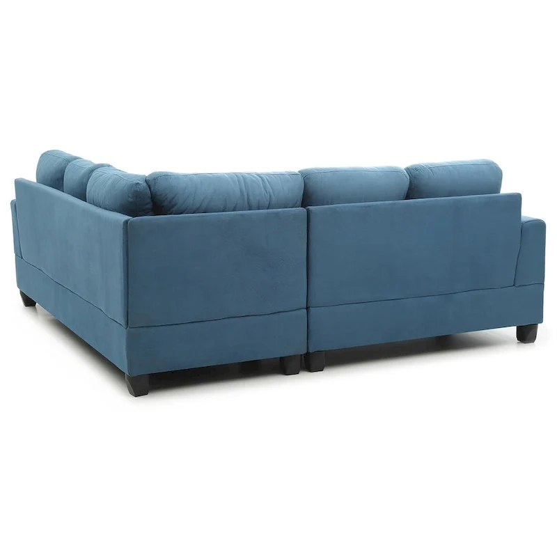Sandridge 80 in. W 2-piece Microfiber L Shape Sectional Sofa - 80L x 80W x 36H