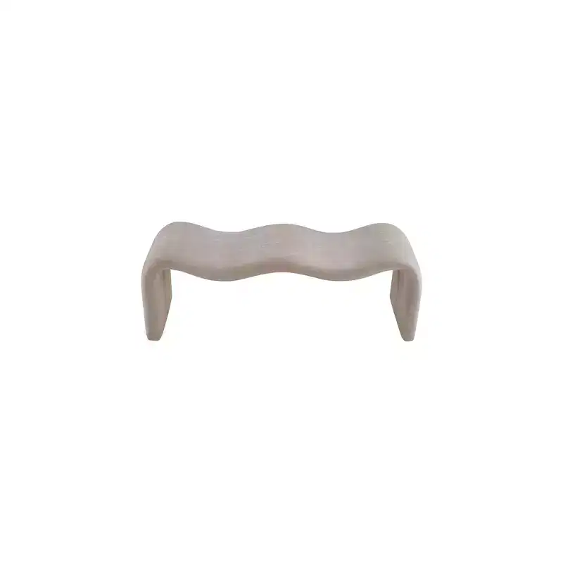 Meridian Furniture,Willow Chenille Fabric Bench