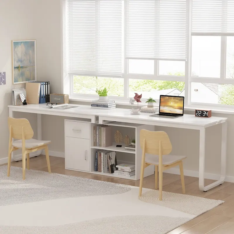White Reversible L-Shape Desk
