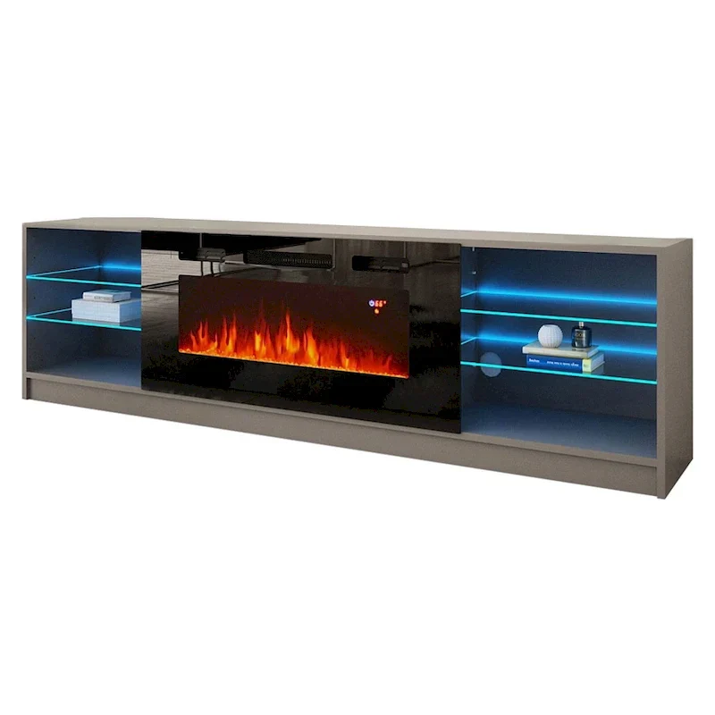 Strick & Bolton Amsden Electric Fireplace TV Stand