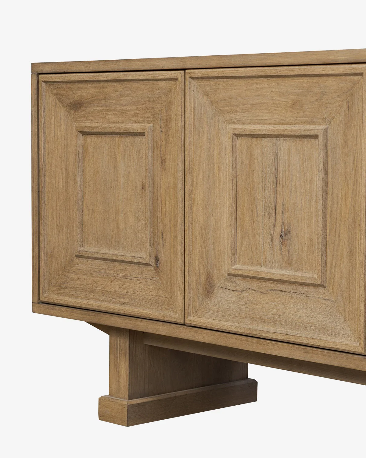 Modern Oak Sideboard with Natural Grain & Storage for Living Room