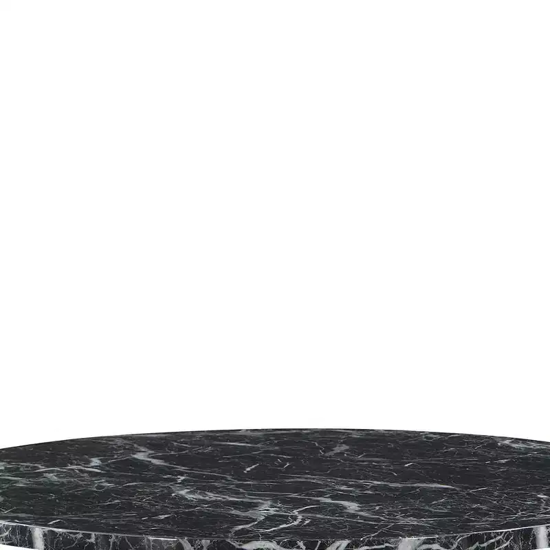 Round Dining Table with Engineering Stone Finish, Seats 4