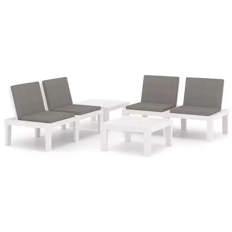 vidaXL Garden Lounge Set Plastic Normal Seats 4 Garden Lounge Set