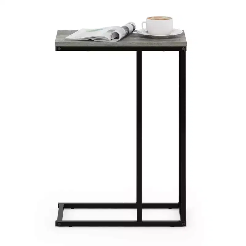 Modern Sofa Side End Table French Oak Grey