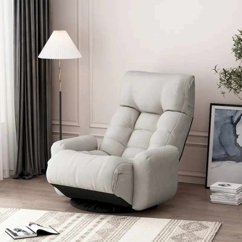 Adjustable Lounge Chair Recliner with Head and Waist Support