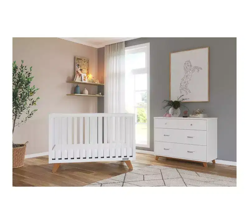Child Craft SOHO 2-Piece Nursery Set, Includes 4-in-1 Convertible Crib and 3-Drawer Dresser