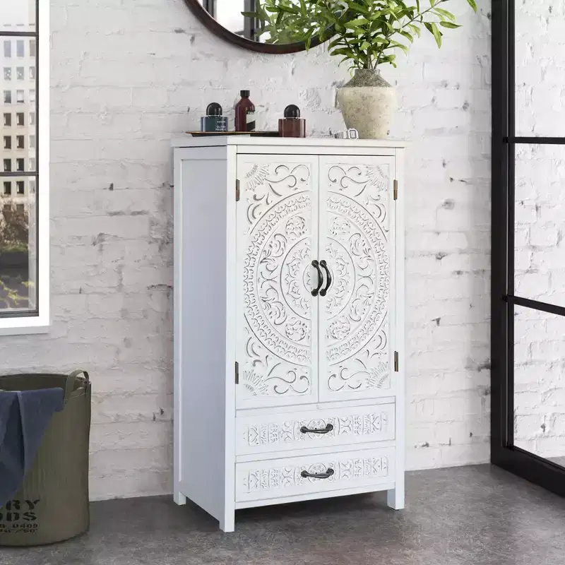 Transitional 26.77'' Storage Sideboard Cabinet with 2 Doors and 2 Drawers