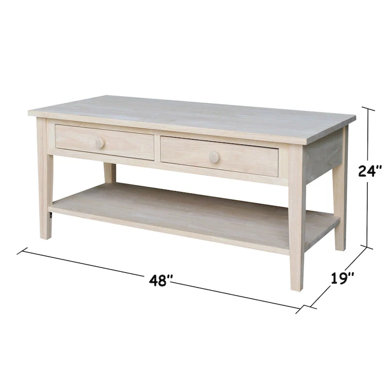 Modern Luxurious Nightstand with 2 Drawers