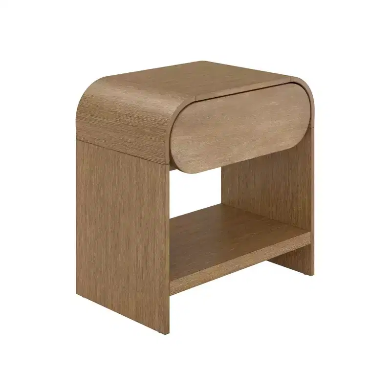 Iris Nightstand Warm Oak