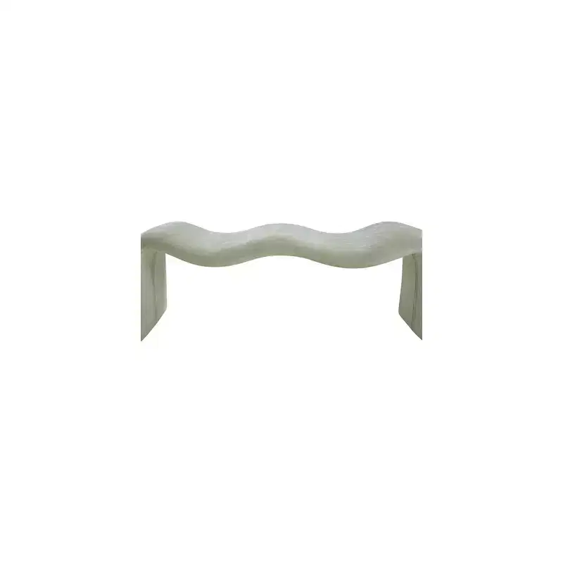Meridian Furniture,Willow Chenille Fabric Bench