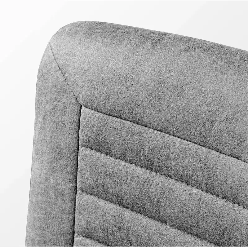 Cole, PU Leather Task Office Chair,27.12 D x 24.75 W x 36.25-39.37 H,Grey