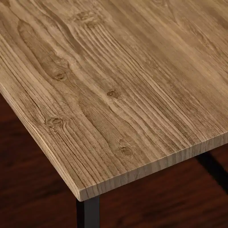 Desk Black/Gray: Sturdy Metal Frame, MDF Surface, Modern Home Office Furniture