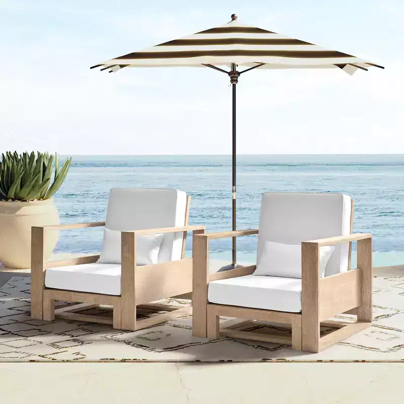 Amilcare Chaise Lounge with Adjustable Backrest Set of 2|HULALA HOME