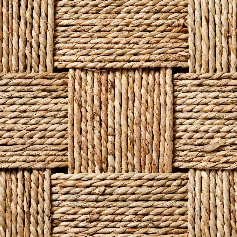 Lynwood Checkerboard Wicker Cube Naturals - Threshold™ designed with Studio McGee