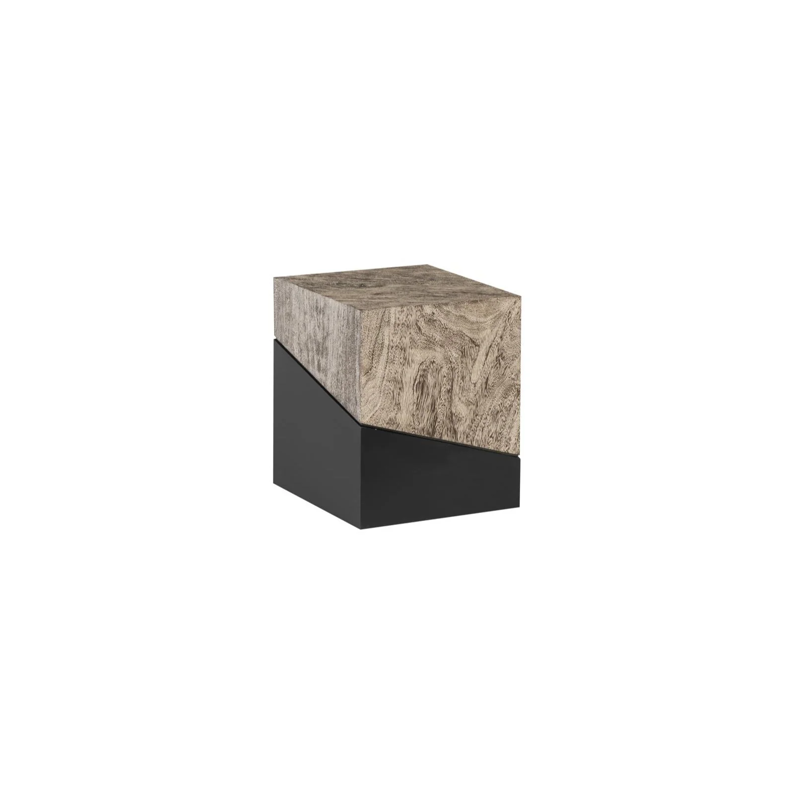 Poplar Burl Veneer Honey Tone Round Coffee Table