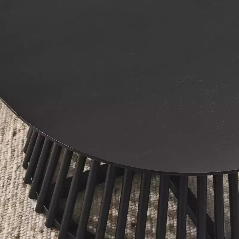 AndMakers 1 31.5 in. Round Wood Coffee Table