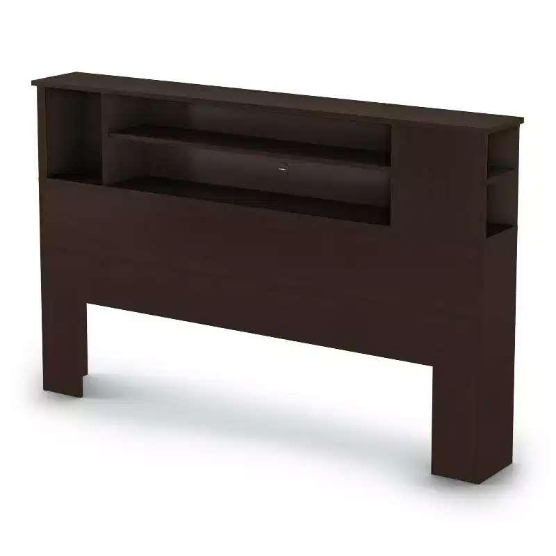 Full/Queen Kids Bookcase Headboard, Wood, Eco-Friendly