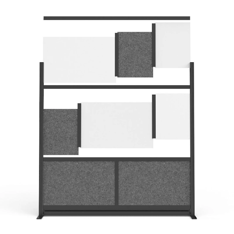 Modular Wall Room Divider System - Black Frame - 70 x 48 Starter Wall