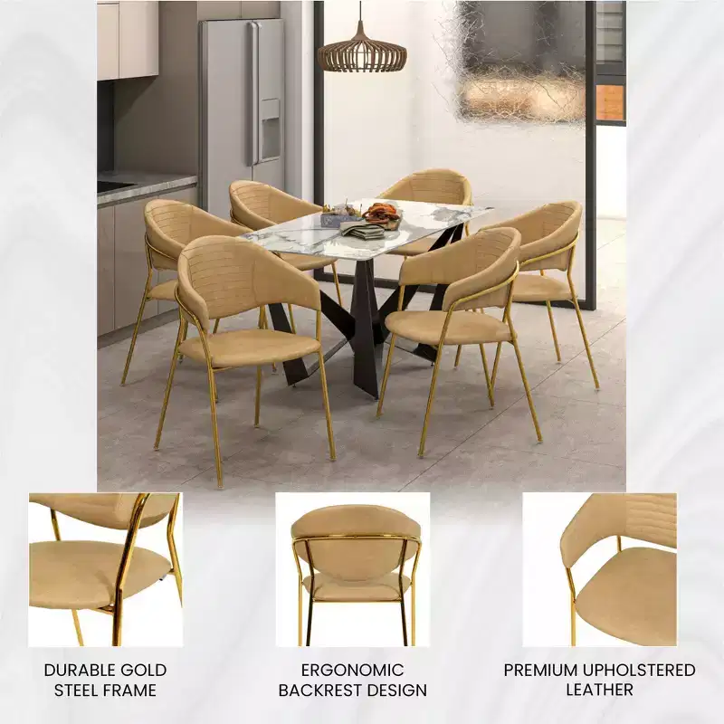 Upholstered Dining Chair Set of 2 Velvet Camelback Stainless Steel Legs 330 lbs