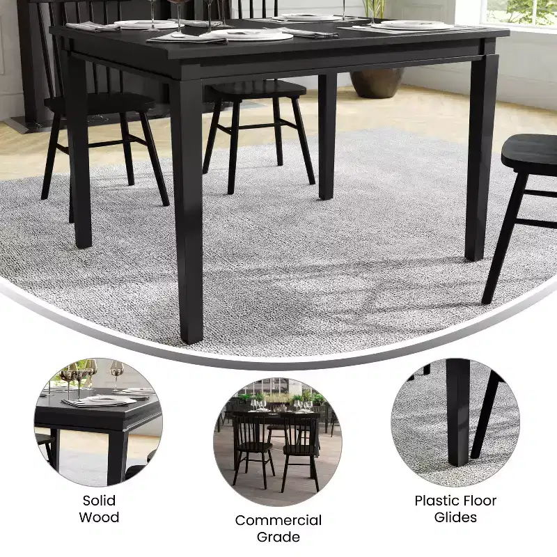Emma and Oliver Wooden Dining Table