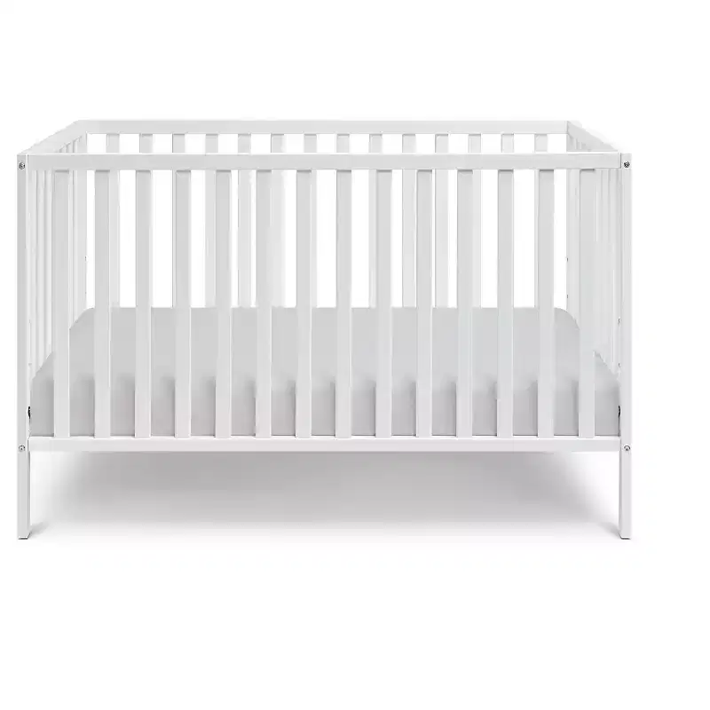 GDFStudio Little 3-in-1 Convertible Solid Wood Bedside Crib Only