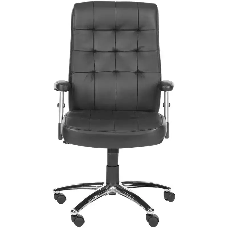 Olga Swivel Desk Chair - Height Adjustable - FOX8514 - Black - Safavieh