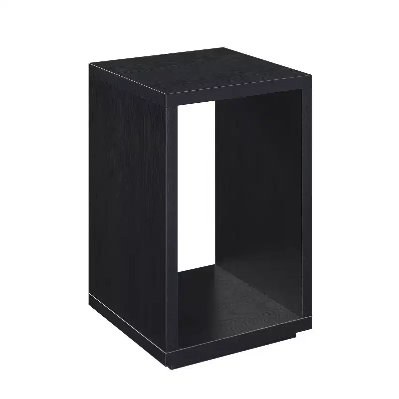 26 in.H Black Color Rectangle Wood Table Top End Table 1 -piece