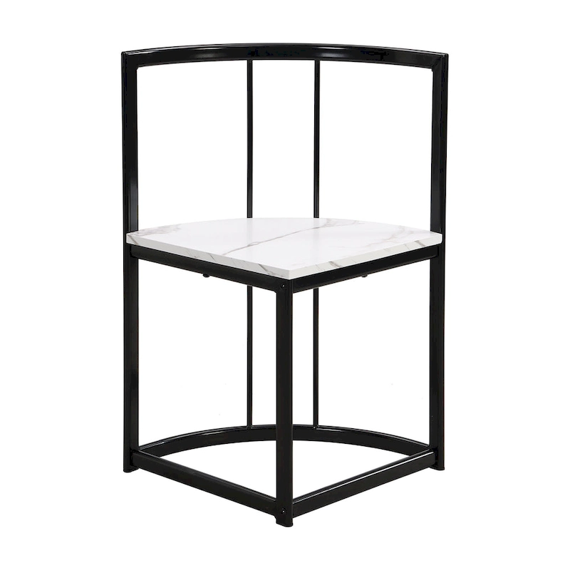 7-Piece Iron Dining Table Set with Table and Six Chairs