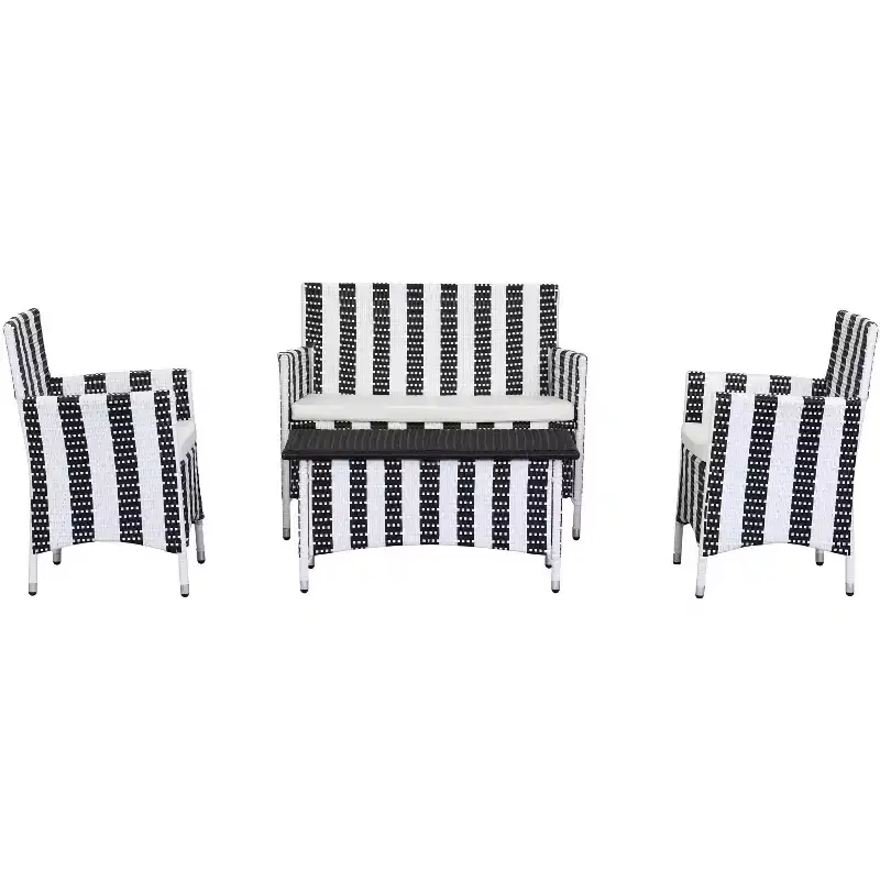 Figueroa 4 Piece Patio Set - Indoor/Outdoor - PAT2508 - Safavieh