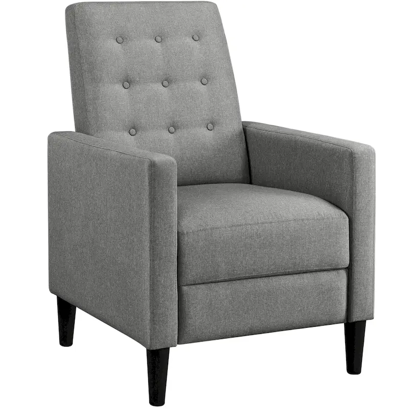 Yaheetech Fabric Recliner Sofa Single Reclining Chair Adjustable Back
