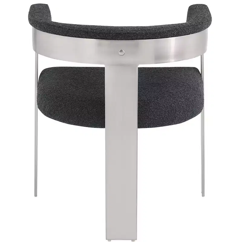 Meridian Furniture,Romeo Boucle Fabric Dining Chair, Set of 2