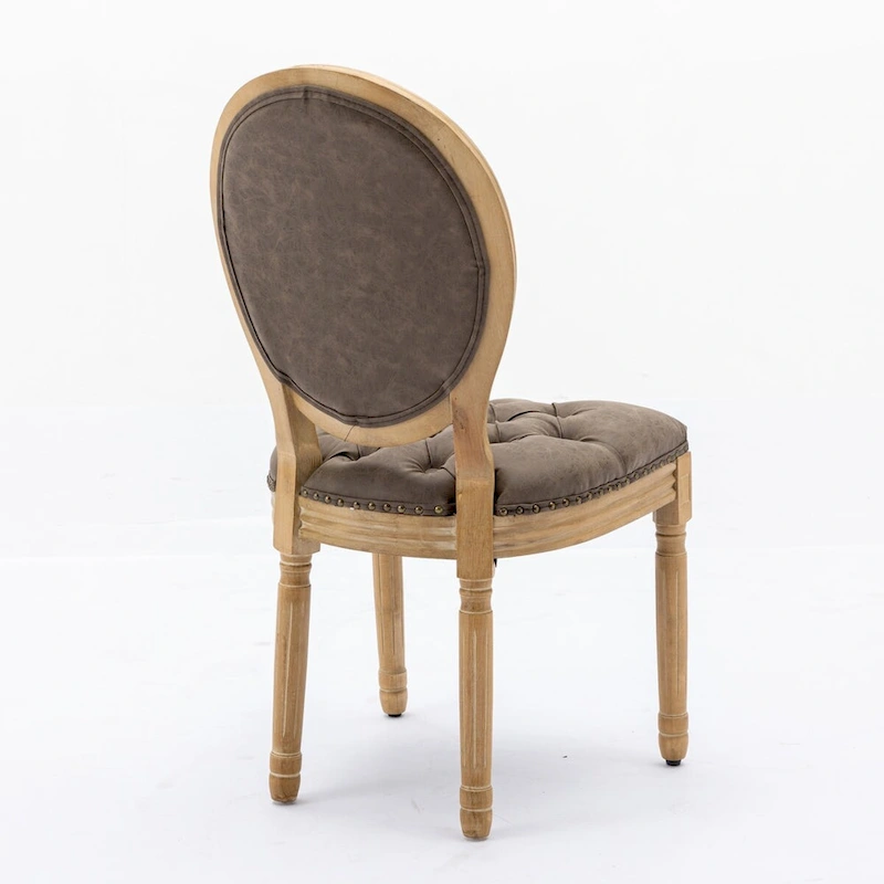 Wood Frame Dining Chair with Nailhead Trim,Set of 2