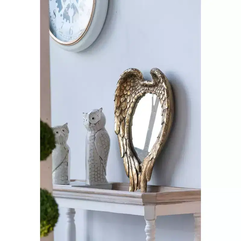 22 x 16 Inch Golden Wing Decorative Wall Mirror