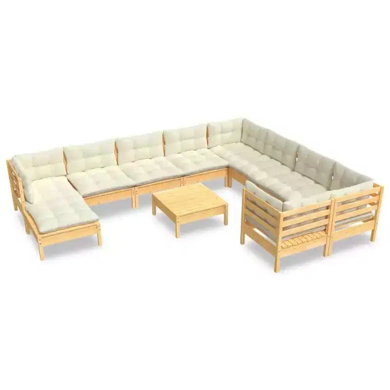 vidaXL Modular Outdoor Lounge Set with Cushions in Different Colors