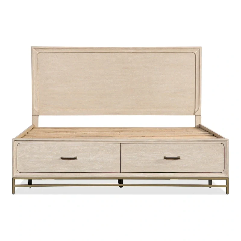 Furniture of America Drayden Transitional Oak Solid Wood 3-Piece Bed and 2 Nightstand Bedroom Set