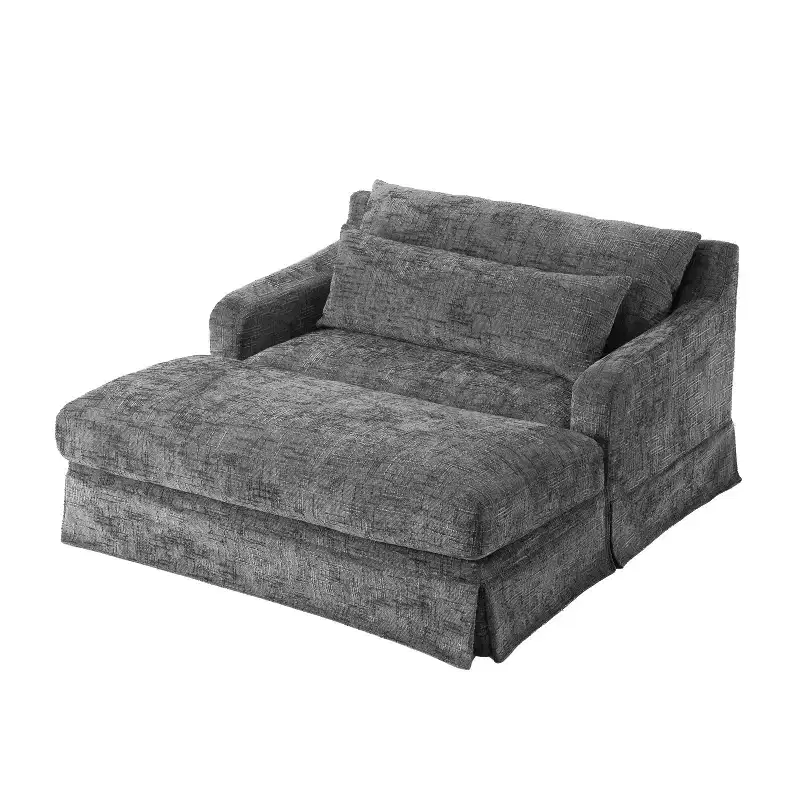 Polibi Extra-Deep Chenille Sofa Bed Chair