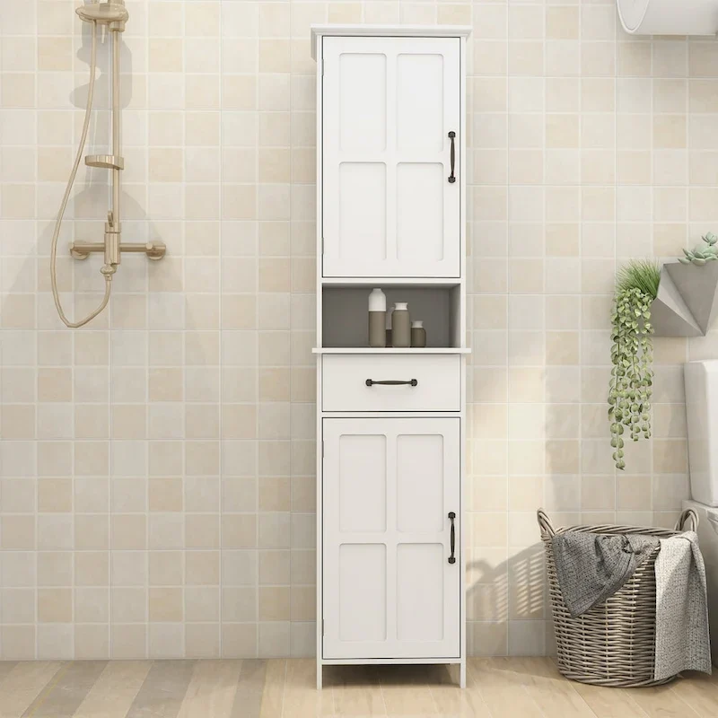 Double Door Slim Floor Standing Cabinet - 15.75