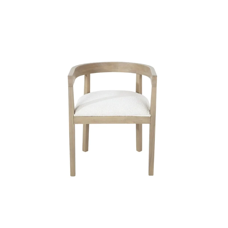 Ladieu Fabric and Wood Tub Dining Chairs Set of 2by Christopher Knight Home