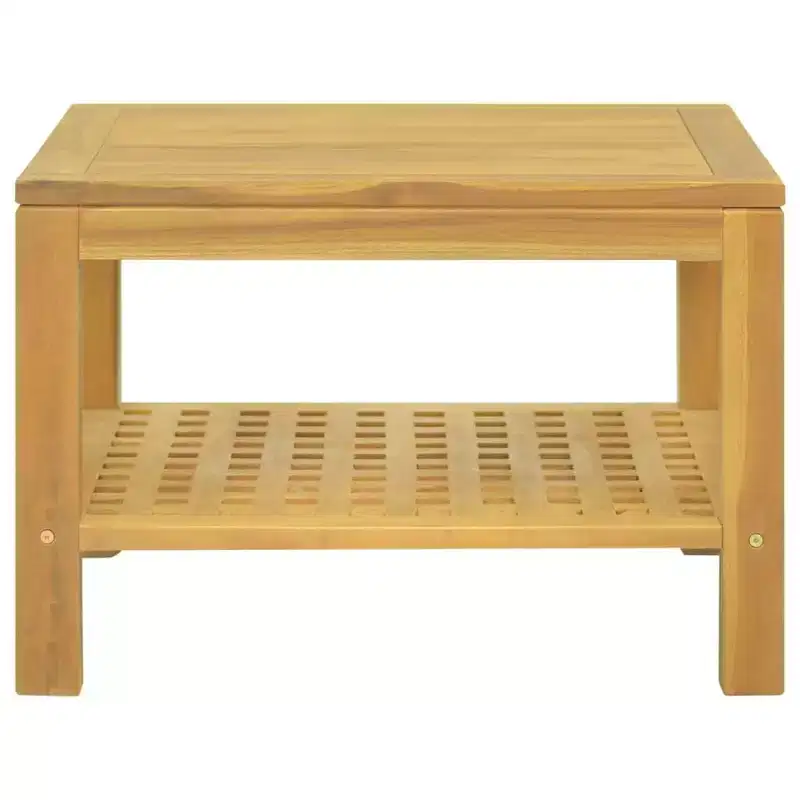 Coffee Table 23.6x23.6x15.7 Solid Wood Teak