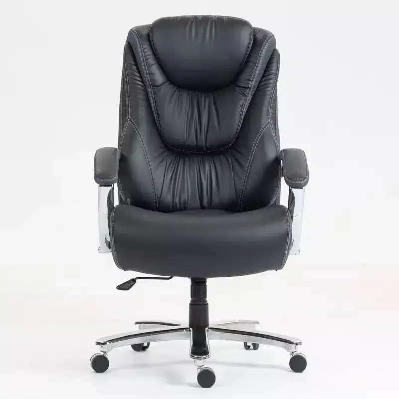 Okak Executive Office Chair with Cotton Surface, Height-Adjustable Office Chair with High Back and Wheels for Office