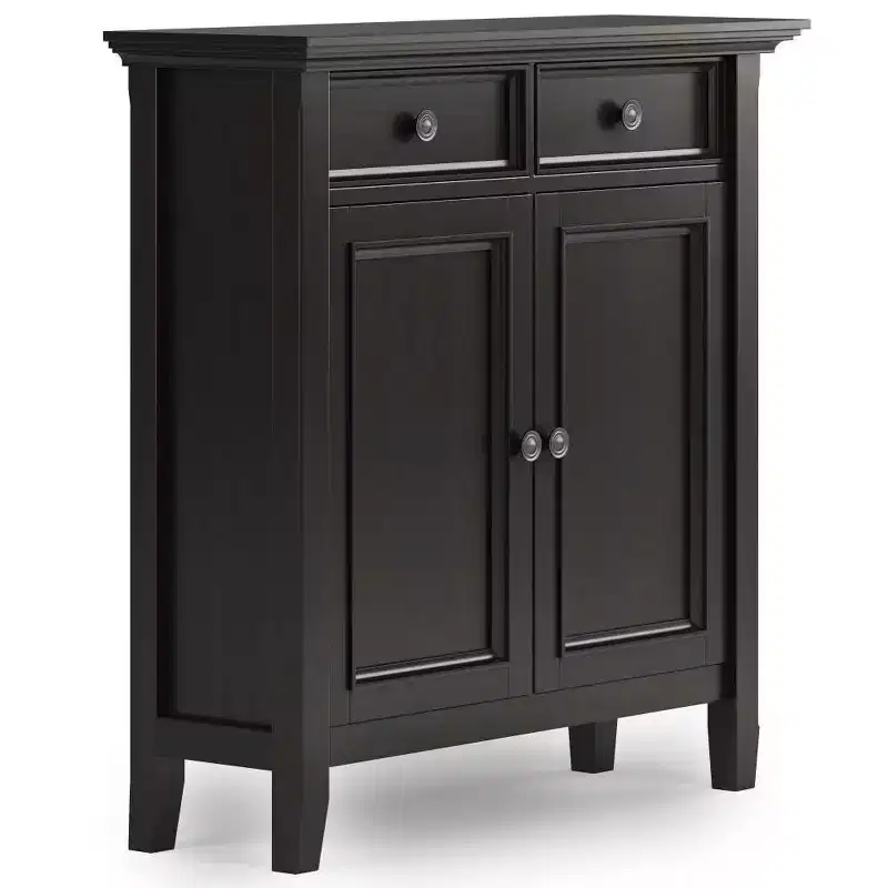Halifax Entryway Storage Cabinet Hickory Brown - WyndenHall: Adjustable Shelves, Pine & Plywood