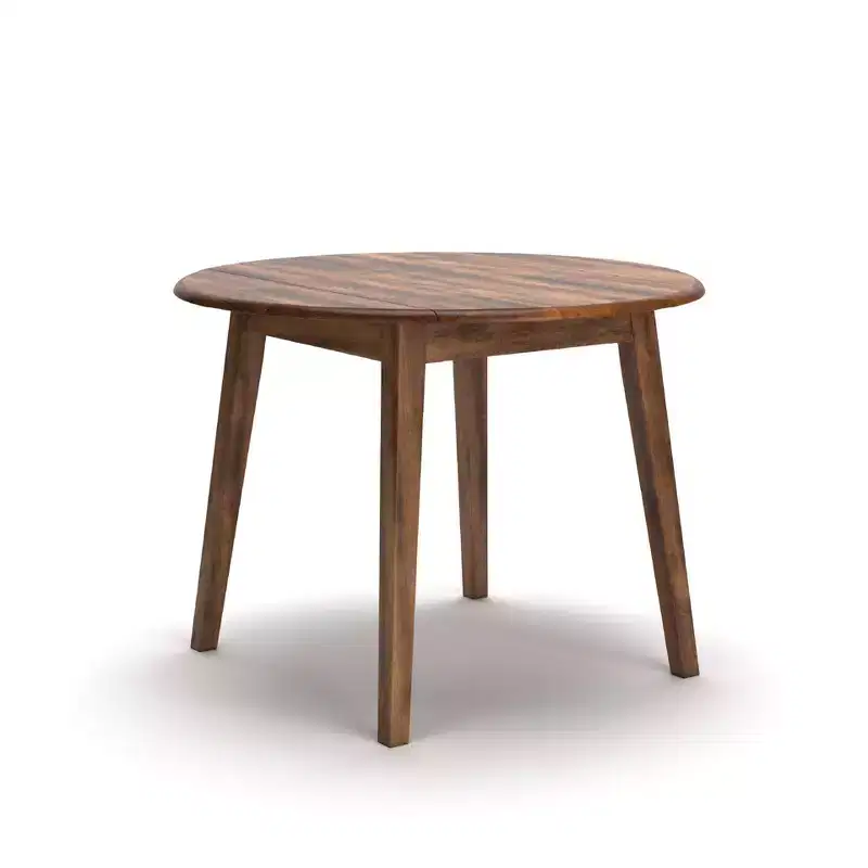 Drop Leaf Dining Table, Rustic Brown