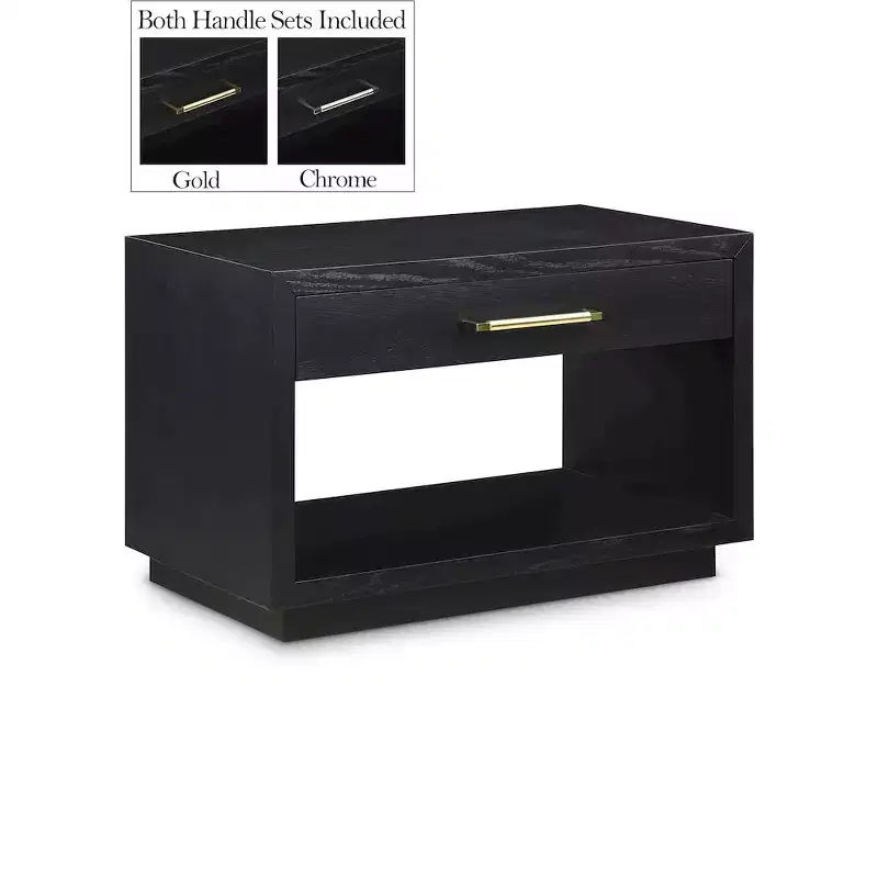 Meridian Furniture,Avery Wood Veneer Nightstand