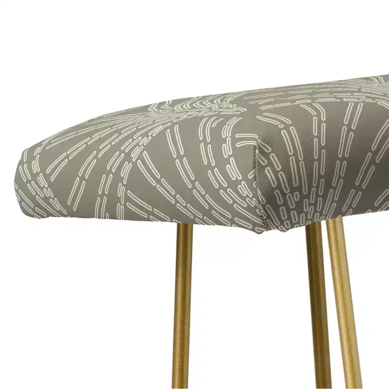 Iveta Abolina Scallop Fan Sage Bench - Deny Designs