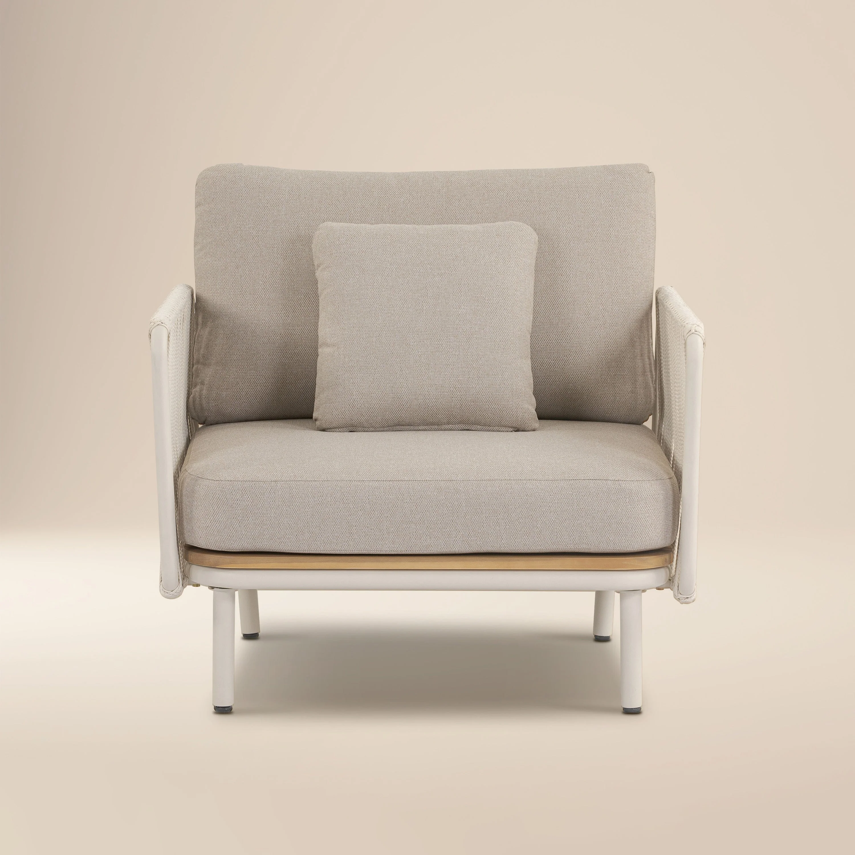 Modern Stone Lounge Chair with Weather-Resistant Build for Living Room