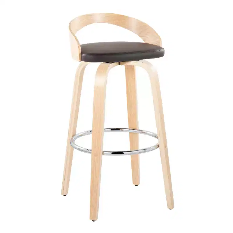 LumiSource Set of 2 30 Grotto Swivel Barstools