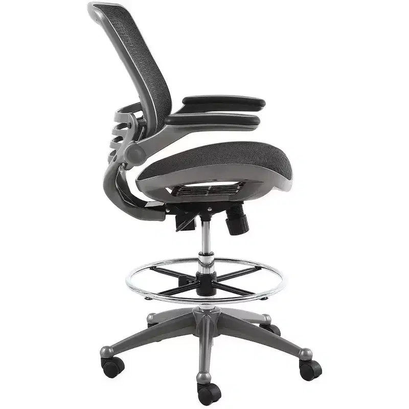Harwick Evolve All Mesh Heavy Duty Drafting Chair - Gunmetal Finish