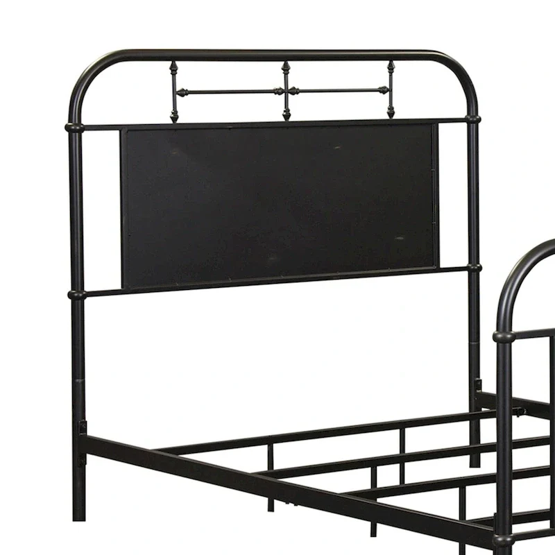 Vintage Distressed Full Metal Headboard